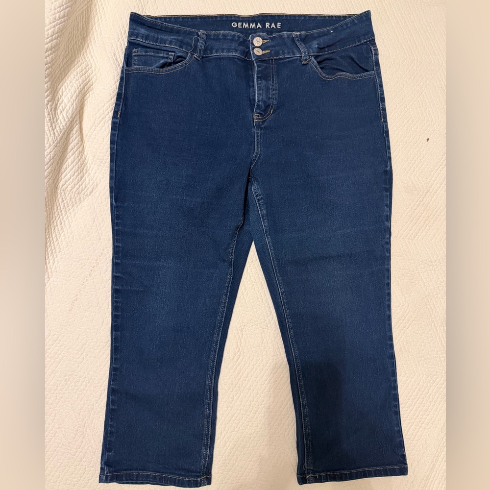 Gemma Rae Women's Dark Blue Cropped Jeans